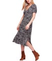 Free People Womens Looking for Love Midi Dress, NWT