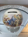 Royal Doulton Bunnykins Celebrate Christening Round Ball Money Box Piggy Bank