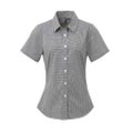 Premier Womens/Ladies Gingham Short-Sleeved Shirt