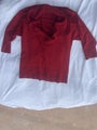 Gorgeous red mock neck jumper sweater wool size 14-16