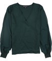 I.N.C Womens Illusion Surplice Pullover Blouse