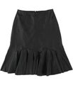 Rebecca Taylor Womens Faux-Leather A-line Skirt, NWT