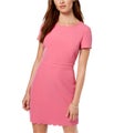 maison Jules Womens Scalloped Sheath Dress