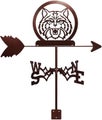 Tiger Metal Weathervane Animal Wind Vane Stainless Steel Weathercock Wind Dire
