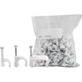 6Mm Cable Clip To Suit Rg59 Cable Round White 100Pack