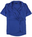 Alfani Womens Ruched Pullover Blouse