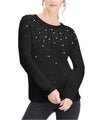I.N.C Womens Allover Sparkle Pullover Sweater