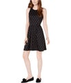 maison Jules Womens Sleeveless Fit &amp; Flare Dress