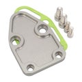 Proflow Fuel Pump Block-Off Plate Aluminium Silver Anodised SB For Chevrolet Eac
