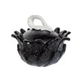 Plumage Black And White Trinket Box by Linens and More