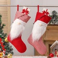 Christmas Stockings Bulk, Assorted Festive Xmas Stockings for Fireplace Man