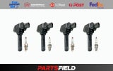 Full Set Ignition Coil&amp;Denso Spark Plug For 2.0L 4cyl Subaru Crosstrek 23-25 GU