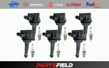 Full Set Ignition Coil&amp;Denso Spark Plug For 2.9L 6cyl Volvo XC90 2003-2006 275
