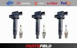 Full Set Ignition Coil&amp;Denso Spark Plug For 1.0L 3cyl Toyota iQ 2010-2015 J10