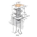 Bowmac Post and Bearer Bracket Stainless Steel BS197