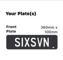 SIXSVN - Viral meme personalised plate