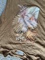 STELLA + GEMMA tan, tropical flower Tshirt dress S