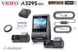 VIOFO® A329S ~ 4K 3CH Dashcam (Front, Rear, & Interior Camera Package #2)