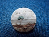 Antique BROACH (Round 4cm )