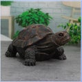 Resin Tortoise Statue Realistic Black Tortoise Garden Decor for Outdoor ,Indoor,