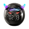 Bluetooth Speaker Desktop Audio Bedside Alarm Clock Subwoofer Mini Speaker,