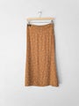 SUPERDRY Ltd Edition midi skirt * Sz 8 * Mustard polka