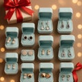 1Set for 5 pairs / earrings mystery box /including gift boxes