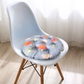 Chair Cushion Solid Color Seat Cushion Thickened Soft Filled Chair Cushion