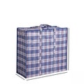Shopping Bag Red white and blue woven nylon plastic Hong Kong bag 54x54x14cm