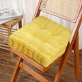 Chair Cushion Solid Color Seat Cushion Thickened Soft Corduroy Filled Chair