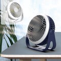Mini Fan Outdoor Portable Desktop Fan With Night Light High Wind Silent Cha