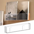 Storage Organizer Bins Wall Mounted, Organizer Basket Large Size Clear Plas