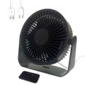 Desk Fan Table Fan Portable Rechargeable with 2000 mAh Battery 3 Speed for