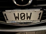 1W0W1 personalised plate for sale