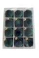 Velvet Christmas Baubles - Hunter Green (12 pcs) - Size 10cmD
