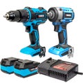 18v Li-ion Brushless Impact Drill + Wrench Kit 4AH