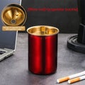 Stainless Steel Ashtray Commercial Hotel Ashtray Gold Ashtray with Cover, R