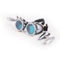 2Packs Barbed Wire Led Light Steampunk Goggles Rainbow Kaleidoscope Sunglas