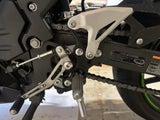 Billet Aluminium Rearset Plates - Kawasaki EX400/500 Ninja 2018-