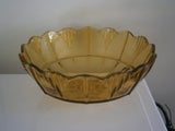 Brown Glass Fruit Bowl