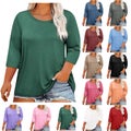 Plus Size Tops for Women Dressy Loose Short Sleeve Summer Tunic Tops Casual