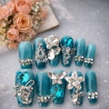 Press on nails M size / set