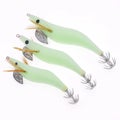 6x SQUID JIGS LURE EGI GLOW TAIL Tackle Calamari Squid Jig Fishing Lures
