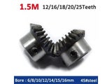 1pc Bevel Gear 1.5M 12/16/18/20/25 Teeth Bore 6/8/10/12/14/15/16mm Gear 90