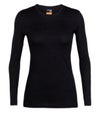 Icebreaker W Merino 200 Oasis LS Crewe - Black M