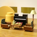 Toys for Kids Ages 4-8 Dollhouse Furniture Kitchen Play Set Bookstore Playgro