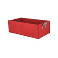 Breathable Raised Garden Planting Bed - Black Rectangle Heavy Fabric Raised G