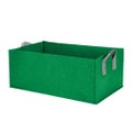 Breathable Raised Garden Planting Bed - Black Rectangle Heavy Fabric Raised G