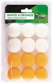 Formula Sports Table Tennis Balls, 12 Pack (White & Orange)