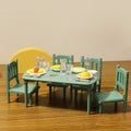 Toys for Kids Ages 4-8 Dollhouse Furniture Kitchen Play Set Bookstore Playgro